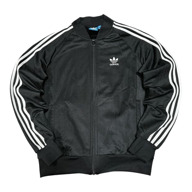 ✨ (바배) 아디다스 기모 슈퍼스타 블랙 트랙탑 져지