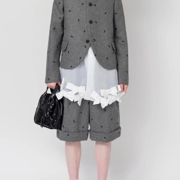 꼼데가르송 걸 참 미니 토트백