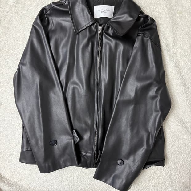 블랙 가죽자켓