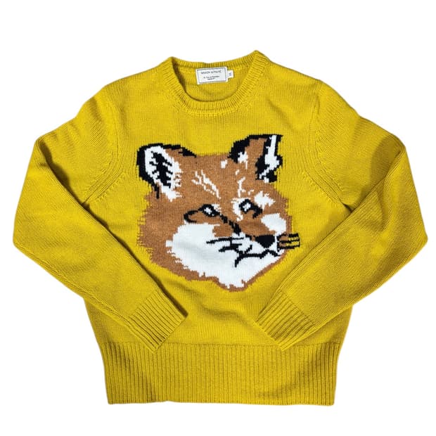 메종키츠네 폭스헤드 니트 xs