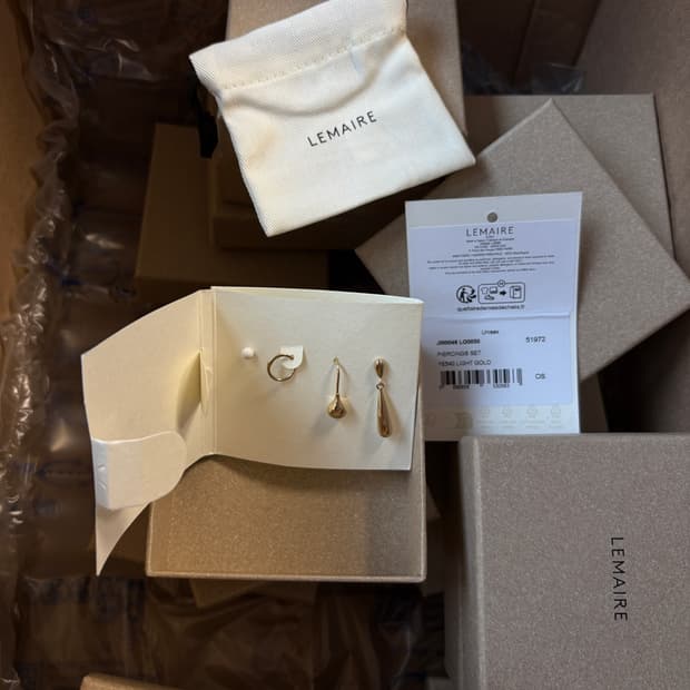 (Lemaire) 르메르 귀걸이 4개 세트