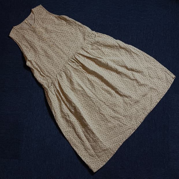 모리걸 플라워 패턴 롱 원피스