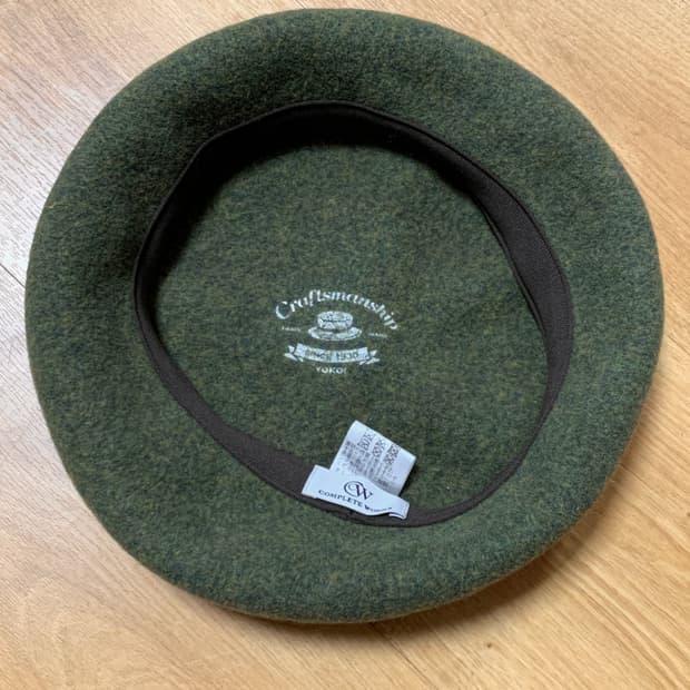 Complete works 울100% 베레모 카키