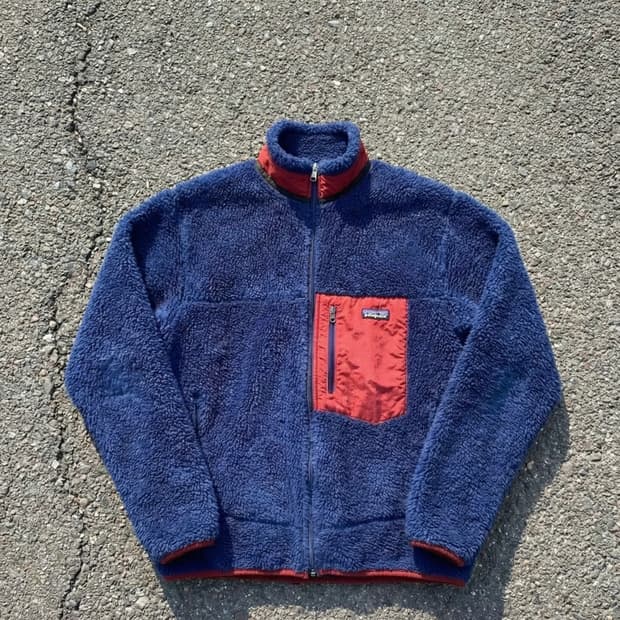 [L/105] 90s USA 파타고니아 클래식 레트로-X (네이비/레드)