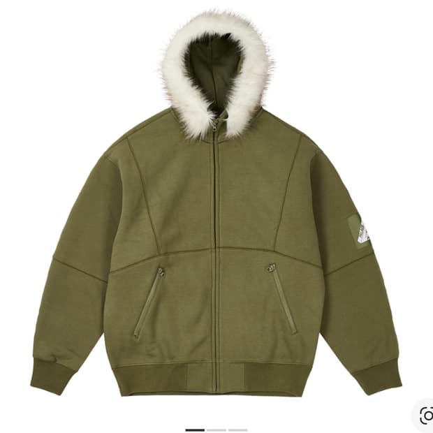 팔라스 아크틱 퍼 후드 후디 딥그린 카키 아우터 XL