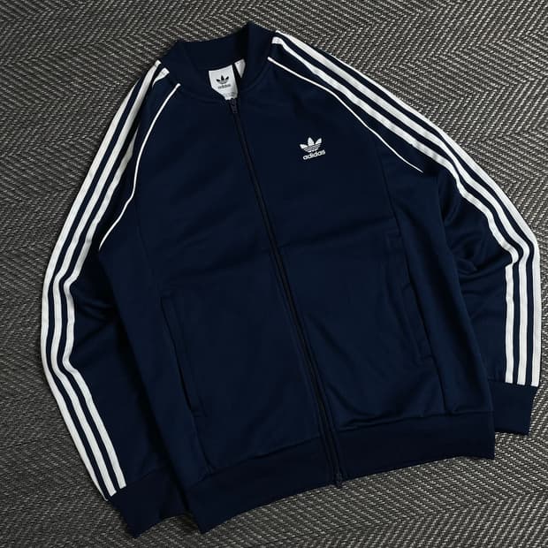 아디다스 슈퍼스타 트랙탑 져지 네이비y 3482
