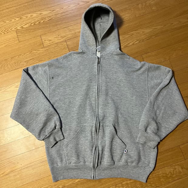[XL] 90s 빈티지 러셀 후드집업 헤더 그레이
