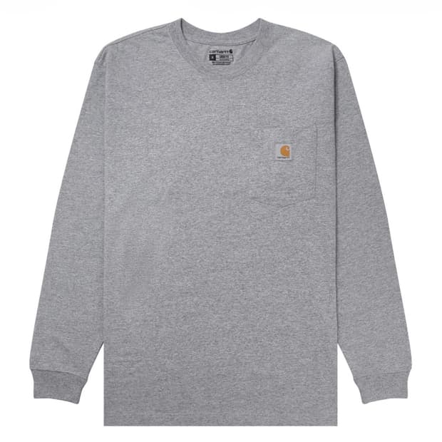 칼하트 포켓 롱슬리브 긴팔 그레이 L