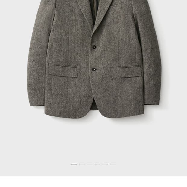 포터리 셔틀랜드 울 싱글 브레스티드자켓 3 브라운