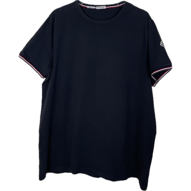 [XXXL] 몽클레어 와펜 패치 코튼 반팔 티셔츠 슬림핏