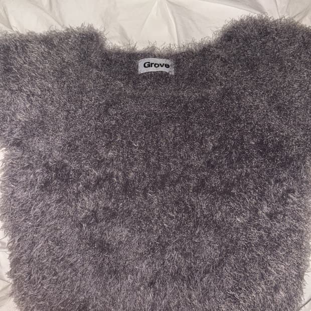 Grove 앙고라 반팔니트 