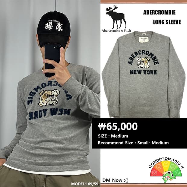 <아베크롬비 뉴욕 불도그 롱슬리브> No.1448
