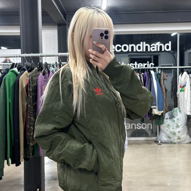 아디다스 퀄팅 봄버 자켓