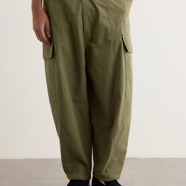 꼼데가르송 옴므 컴팩트 코튼 카고 팬츠