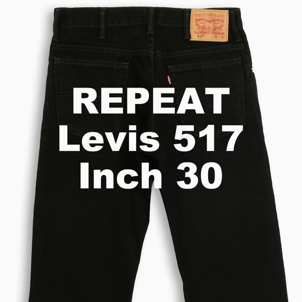 빈티지 리바이스 517 흑청 블랙진 30 인치 LV5173149