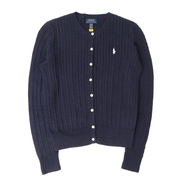 폴로 랄프로렌 네이비 코튼 니트 가디건
