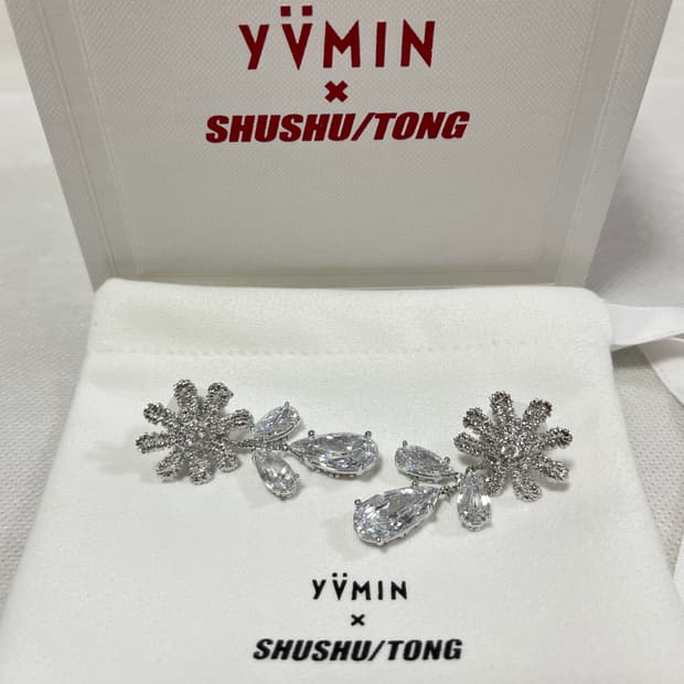 슈슈통 x YVMIN 26ss 플라워 드롭 귀걸이