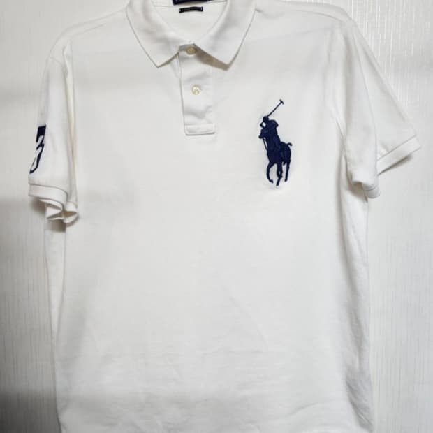 [정품] 폴로 랄프로렌 빅포니 카라티 화이트 (M)
