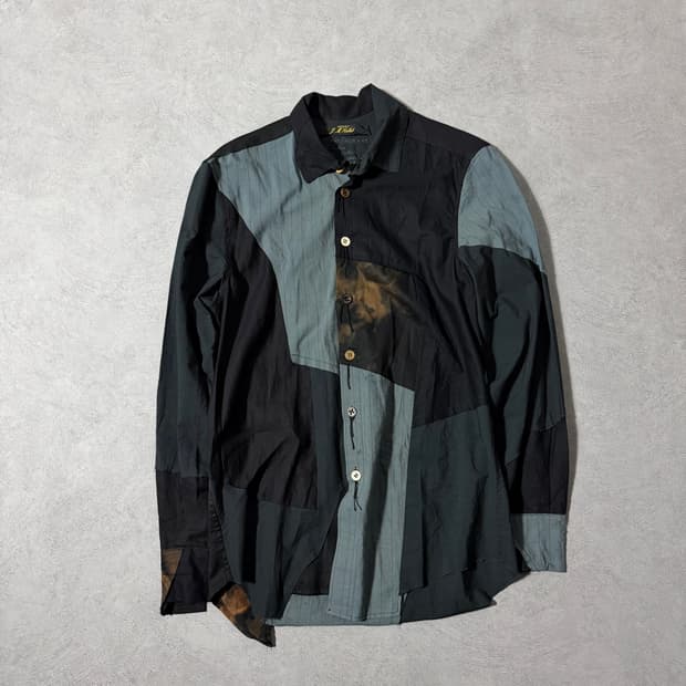 Archivio J.M. Ribot Dark Patchwork Shirt