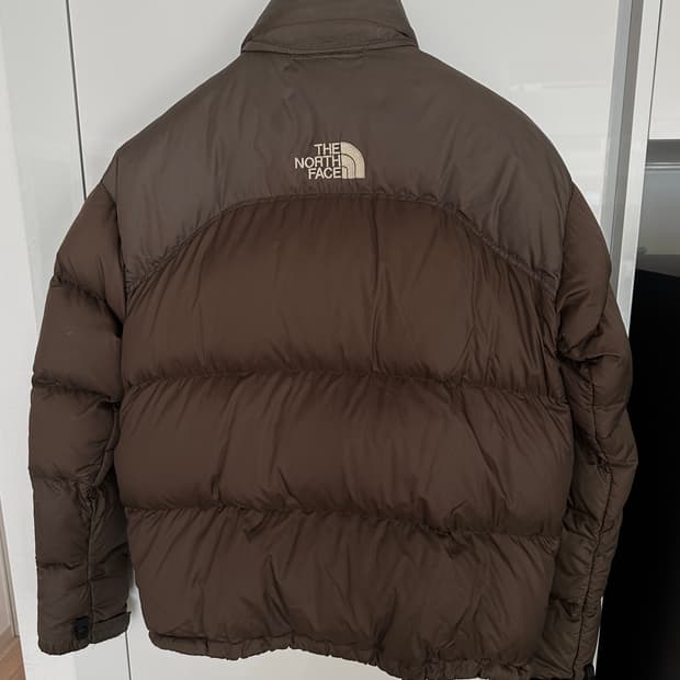 노스페이스 센터로고 눕시 700 브라운