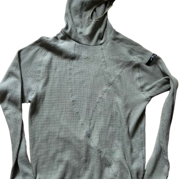 Coldwarm waffle warmer hoodie khaki L
