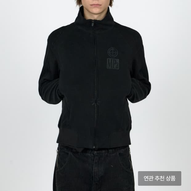 MPa CONTRAST ZIPPED JACKET (BLACK) s