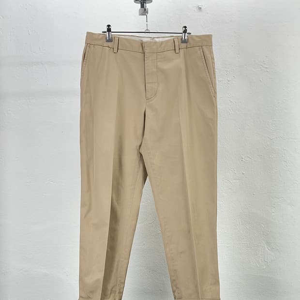 폴로 랄프로렌 베이지 플랩 백 포켓 에지 치노 코튼 팬츠
