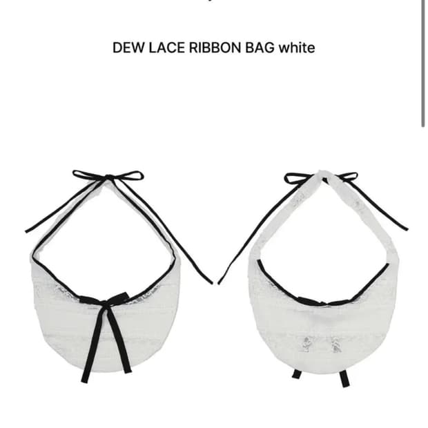 페인오어플레져 레이스 리본백