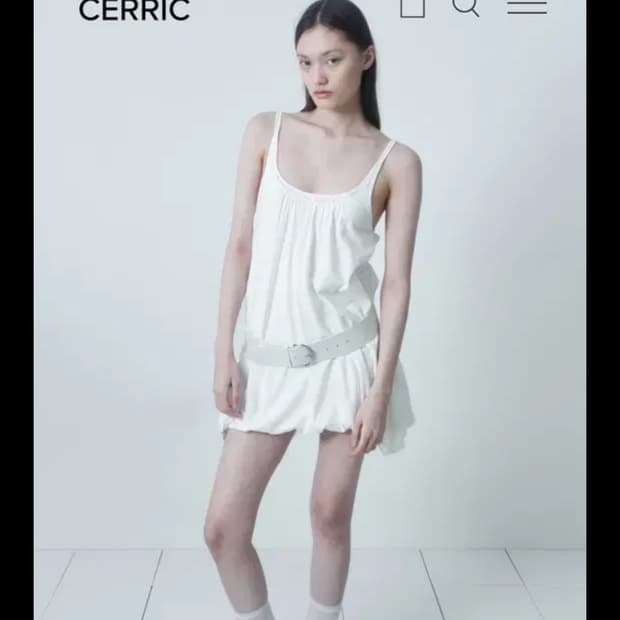 cerric벌룬 BALLOON SLEEVELESS DRESS / IVOR