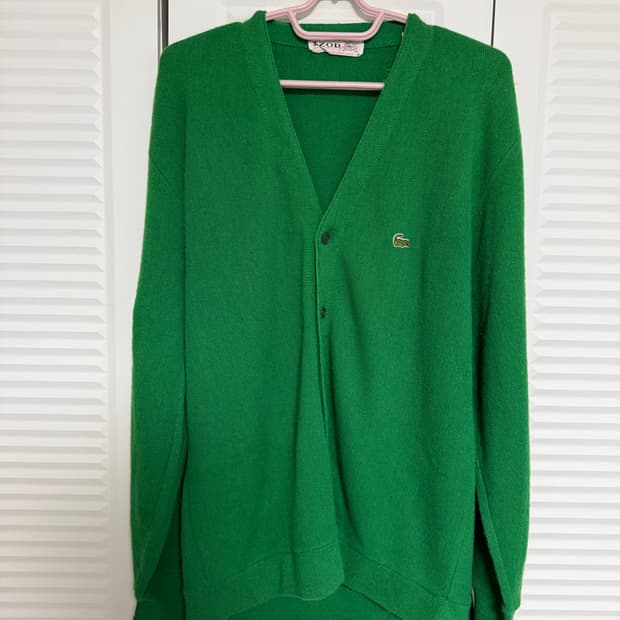 1980s USA Lacoste 라코스테 IZOD 가디건