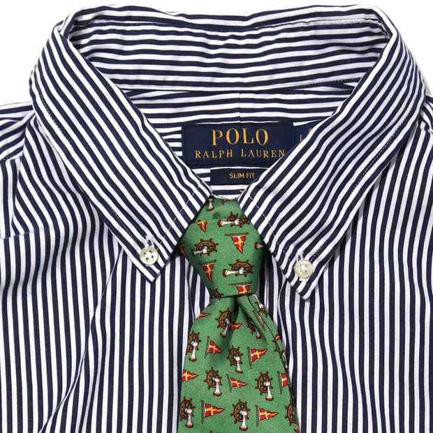 POLO RALPH LAUREN ITALY MADE 실크 넥타이