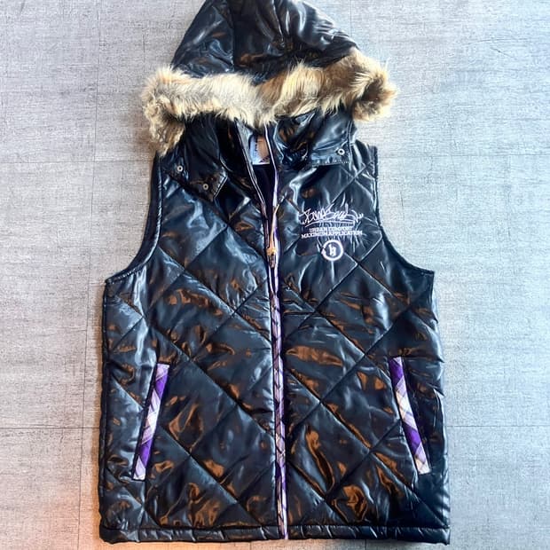 일본빈티지 Bonesoul 핀터깔2k 보헤미안락펑크 울프죠 패딩베스트