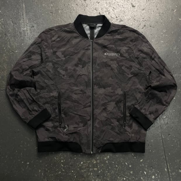 105 디스커버리 카모 경량 블루종 바람막이 