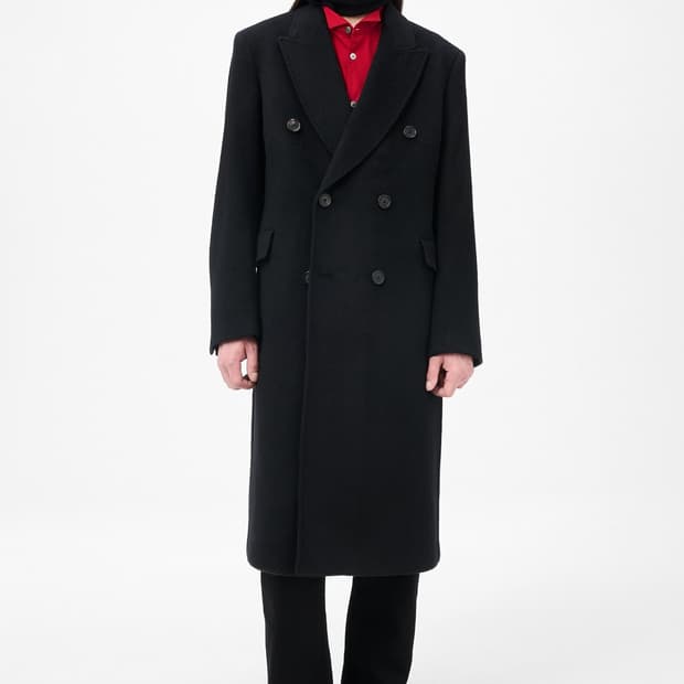 [46,48]아워레가시 25fw 웨일 코트/블랙