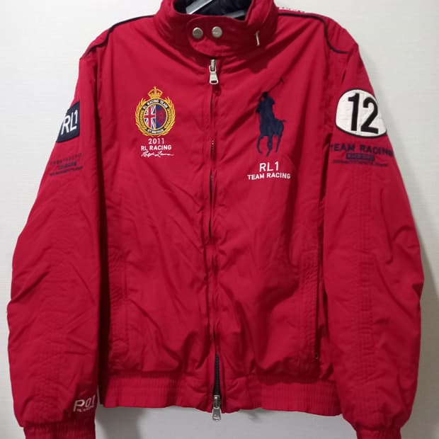 폴로 POLO 빅포니 레드 RL1 레이싱 자켓 95/M