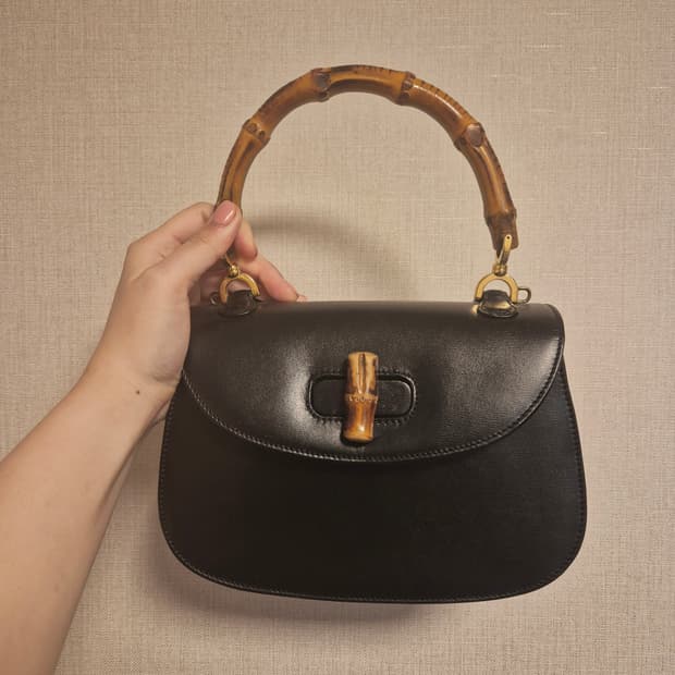 구찌 뱀부 탑핸들백 스몰 (정품) 상태최고 급처분!!!