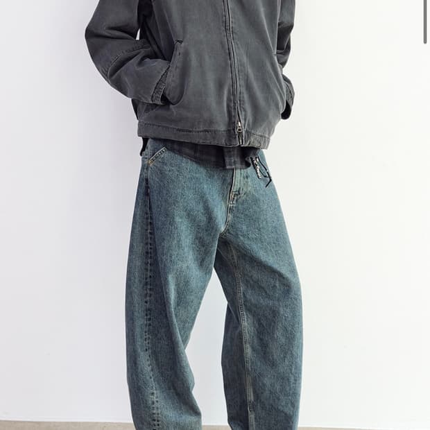 해칭룸 커브 진 빈티지 블루 2사이즈