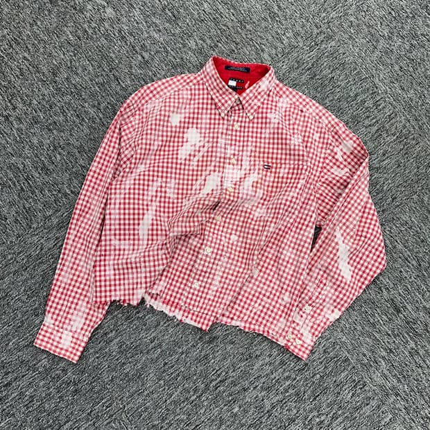 (XL)타미 커스텀 체크셔츠-M707