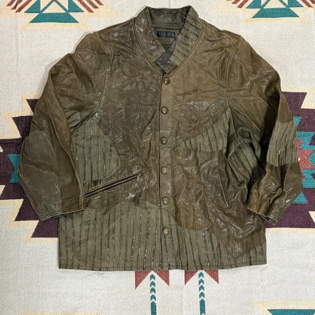 Grunge western leather jacket / 그런지 웨스턴
