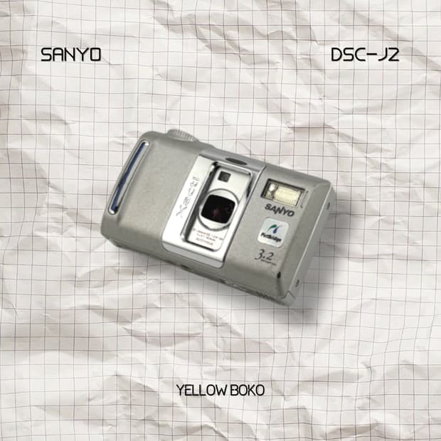 [수채감성] SANYO 산요 DSC-J2 레트로 디지털 카메라