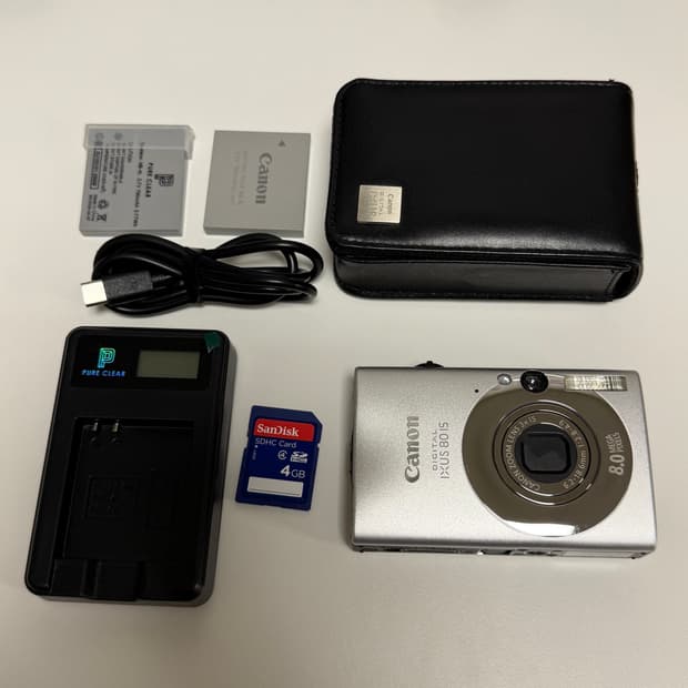 캐논 ixus 80is 실버 빈티지 디카