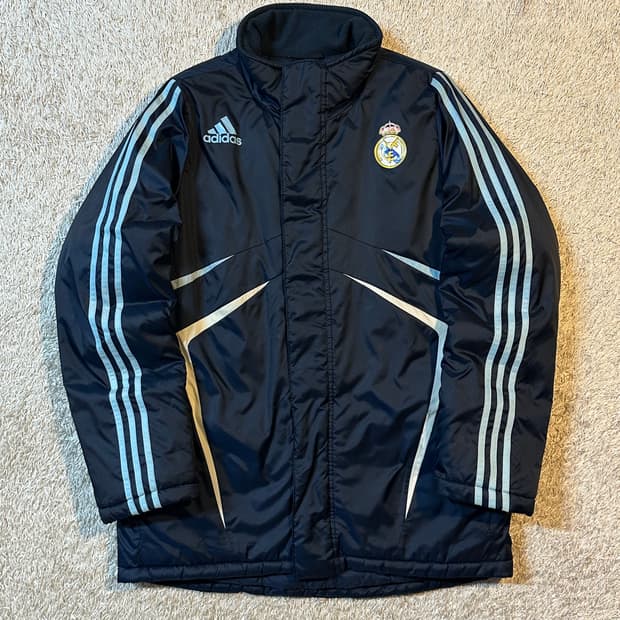 대장급) 아디다스 레알 마드리드 점퍼 패딩 네이비