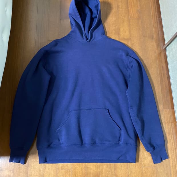 [XL] 80s 러셀 더블페이스 후드 네이비