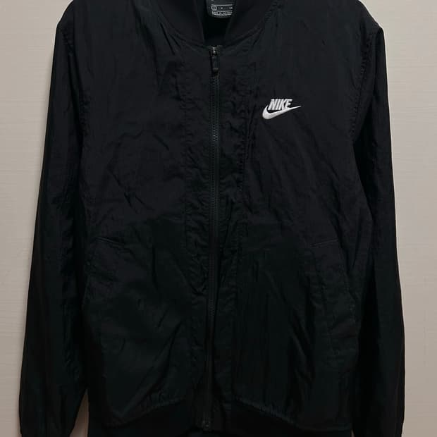 나이키 블랙 바람막이 점퍼 S