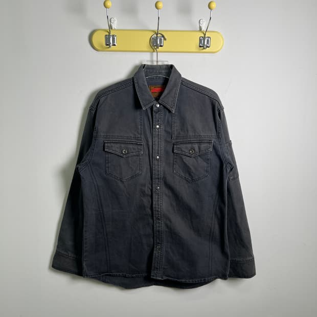 Jawin 자윈 워싱 데님 셔츠 자켓 XL