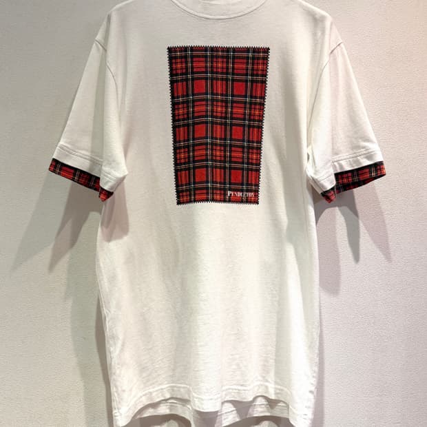 PENDLETON Tartan Detail Cotton Tee