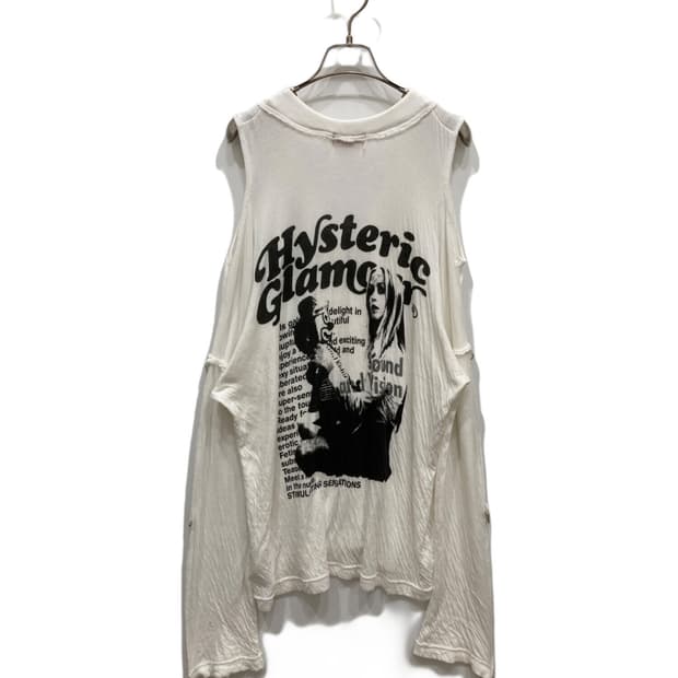 히스테릭 글래머 오픈숄더 그런지 집업