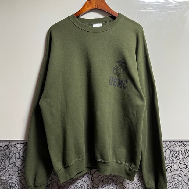빈티지 Usmc 미군 스웻셔츠