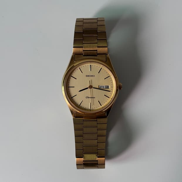 1980s Chronos Gold Quartz