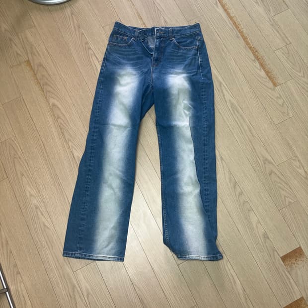 워싱 데님 팬츠